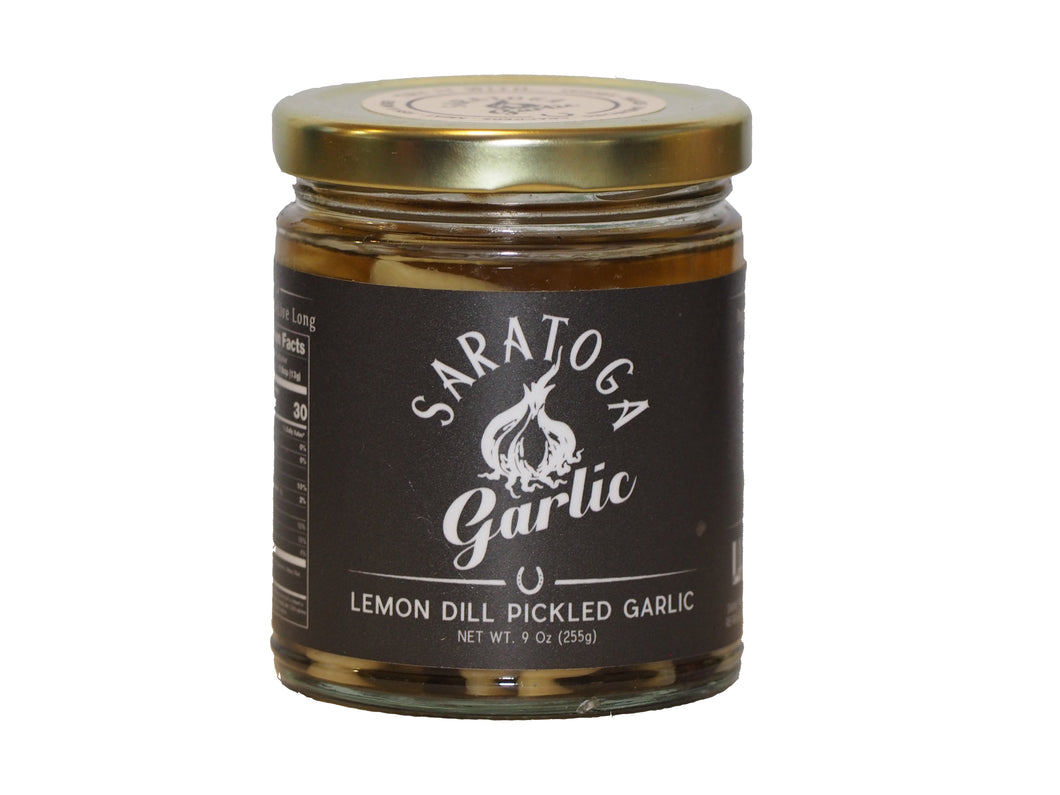 Lemon Dill Pickled Garlic Jar