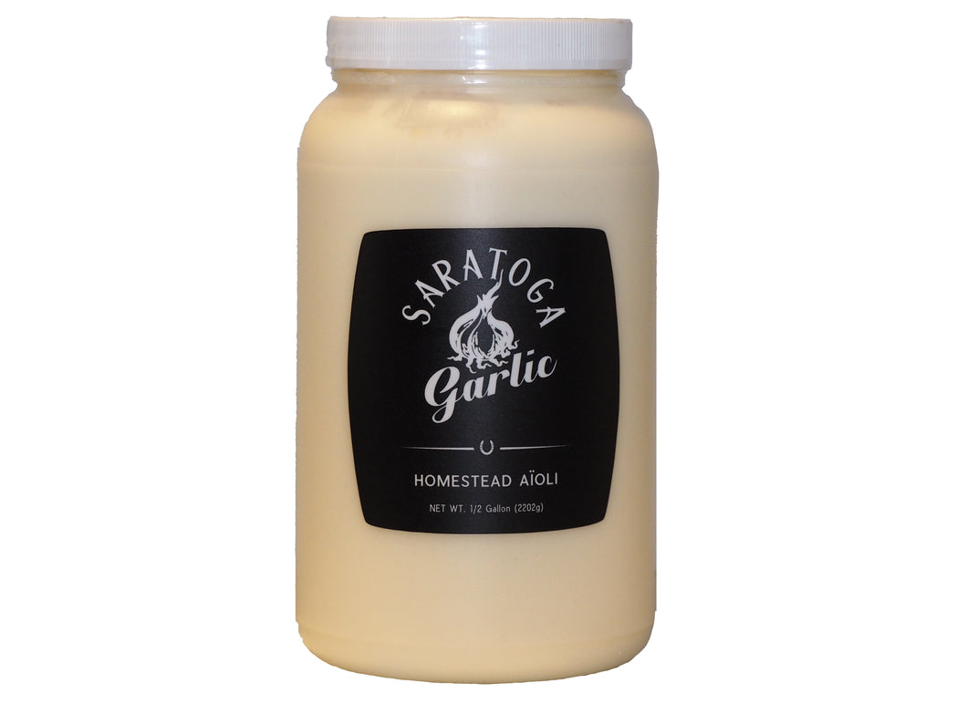 Homestead Garlic Aioli Half Gallon